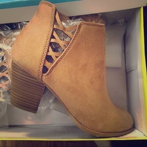 Tan Suede Booties